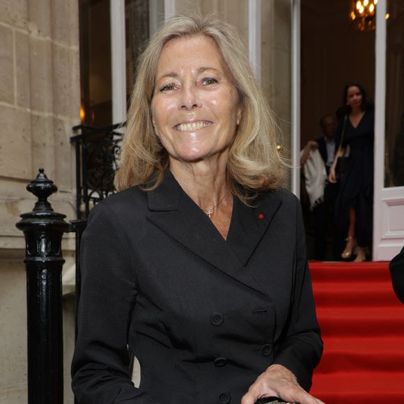 Claire Chazal lors de la cérémonie de remise des insignes de chevalier dans l'ordre des arts et des lettres à S.Pamart et G.Héritier à l'Hôtel Alfred Sommier à Paris.

© Coadic Guirec / Bestimage