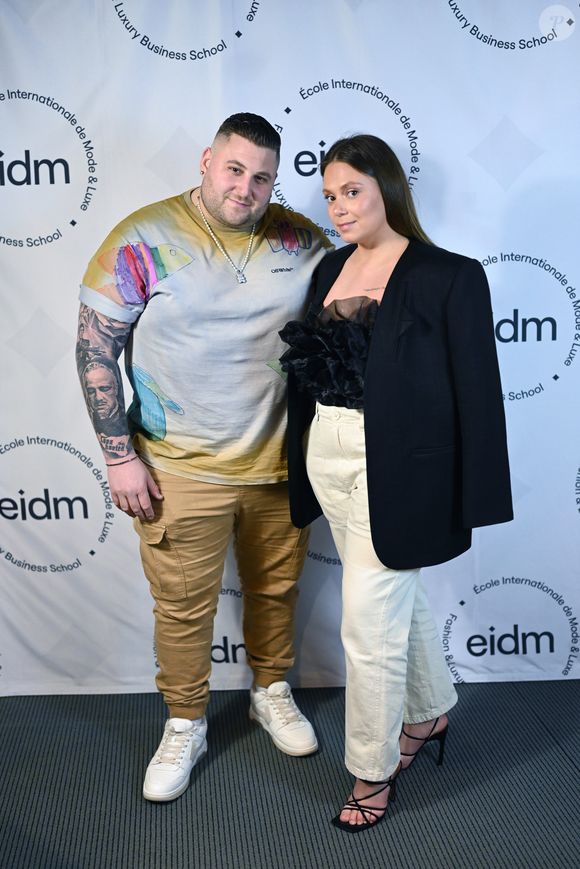 Exclusif - Nico et Daniella Capone - Défilé de l'école de mode EIDM à la Philharmonie de Paris le 2 avril 2023. © Rachid Bellak/Bestimage