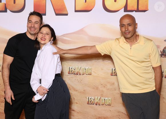 Jérémy Ferrari, Laura Felpin et Eric Judor - Avant-première du film "Les K D'Or" au Grand Rex à Paris le 2 mars 2026. © Denis Guignebourg/Bestimage