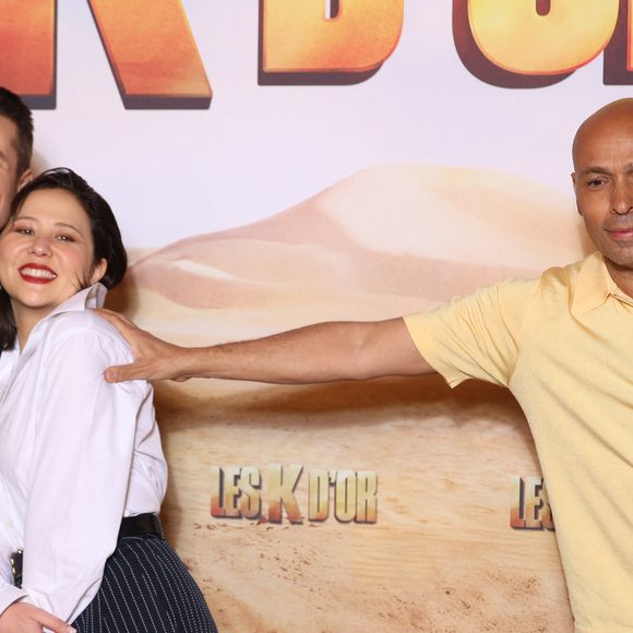 Jérémy Ferrari, Laura Felpin et Eric Judor - Avant-première du film "Les K D'Or" au Grand Rex à Paris le 2 mars 2026. © Denis Guignebourg/Bestimage