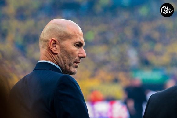 Zinedine Zidane - Match de football en finale de ligue des champions (champions League) : Dortmund - Real Madrid : les Espagnols arrachent une 15e Ligue des champions le 1er juin 2024.
 © Raffaele Conti/IPA via ZUMA Press / Bestimage