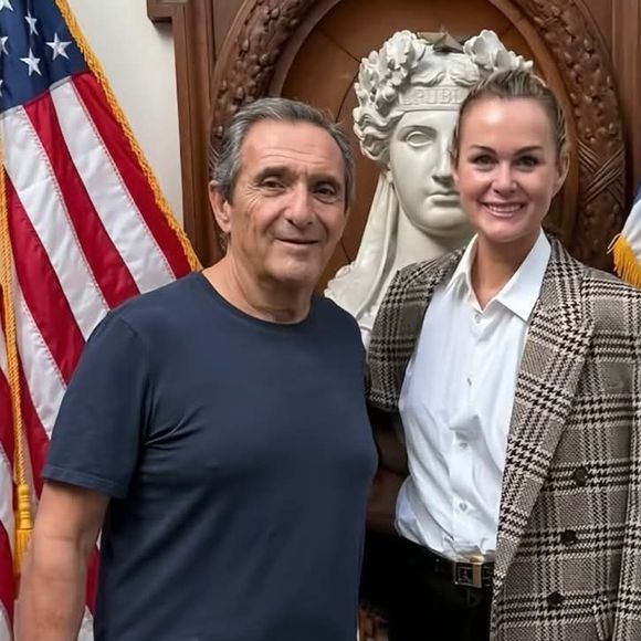 Serge Varsano et Laeticia Hallyday.