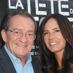 Jean-Pierre Pernaut et sa femme Nathalie Marquay - Les célébrités lors de la générale de la pièce de théâtre "La Tête Dans Les Etoiles" au Théâtre de la Gaîté-Montparnasse à Paris, France, le 24 mai 2018. © Coadic Guirec/Bestimage
