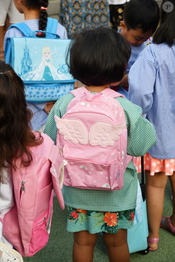 Illustration de la rentrée des classes à Nice à l'école Ronchèse le 2 septembre 2019. © Bruno Bebert / Bestimage
