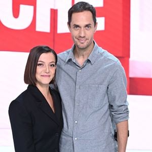 Exclusif - Camille Lellouche et Grand Corps Malade (Fabien Marsaud) - Enregistrement de l'émission "Vivement Dimanche" présentée par M.Drucker et diffusée le 5 décembre sur France 2. Le 23 novembre 2021 © Guillaume Gaffiot / Bestimage