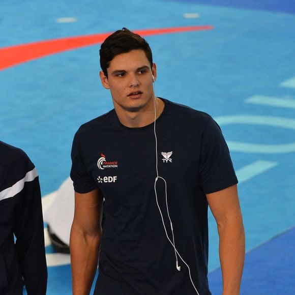 La Française Laure Manaudou et son frère Florent Manaudou lors des Championnats d'Europe de natation courte distance à Chartres, France, le 24 novembre 2012. Photo par Christian Liewig/ABACAPRESS.COM