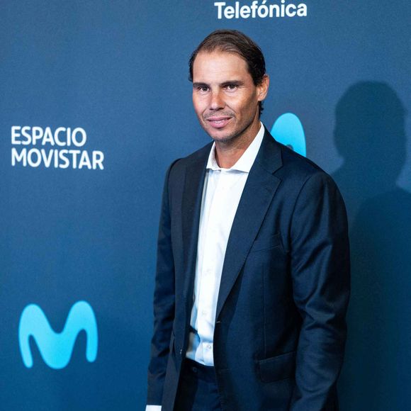 Rafael Nadal - Les célébrités à l'inauguration du nouvel Espace Movistar à Madrid, le 12 septembre 2024. © Alterphotos / Panoramic / Bestimage