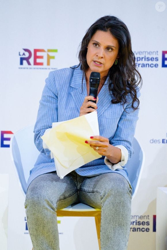 Apolline de Malherbe lors de la Rencontre des entrepreneurs français LAREF25 à Roland Garros le 28 août 2025 à Paris, France. © Federico Pestellini / PsnewZ / Bestimage -