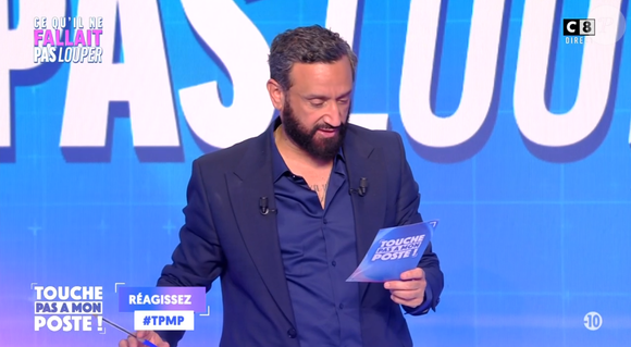 Cyril Hanouna donne des nouvelles de Valérie Benaïm dans "Touche pas à mon poste", sur C8, le 6 février 2025