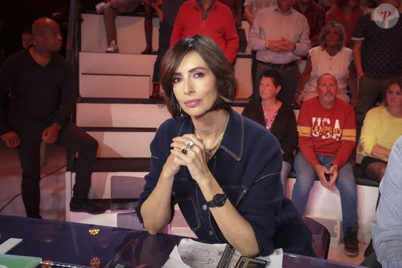 Exclusif - Géraldine Maillet, sur le plateau de  TBT9 présenté par C.Hanouna, et diffusé en direct sur W9, Paris, France, le 22 octobre 2025. © Jack Tribeca / Bestimage