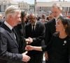 Avant de prendre place à l'extérieur avec le reste des têtes couronnées et des chefs d'Etat
Le roi Philippe de Belgique, la reine Mathilde de Belgique, Le roi Felipe VI et la reine Letizia d’Espagne, - Le roi Felipe VI et la reine Letizia d’Espagne, assistent aux funérailles du pape François devant la basilique Saint Pierre à Rome, le 26 avril 2025.
© Casa de SM El Rey / Bestimage LALO YASKY / BESTIMAGE