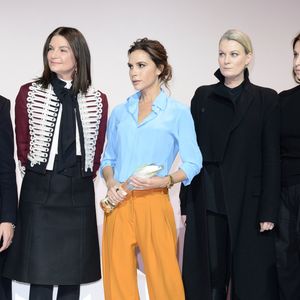 Natalie Massenet, Victoria Beckham, guest - Remise du prix "International Woolmark Prize" lors de la fashion week à Paris, le 23 janvier 2017. SGP / BESTIMAGE