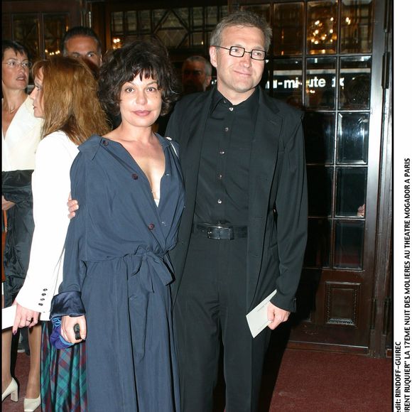 Au fil de ses mots, il s'est remémoré avec tendresse les rires, les brouilles et les réconciliations qui ont jalonné leurs trente années de complicité.

Isabelle Mergault et Laurent Ruquier - 17e nuit des Molières au Théâtre Mogador à Paris.
RINDOFF-GUIREC / BESTIMAGE