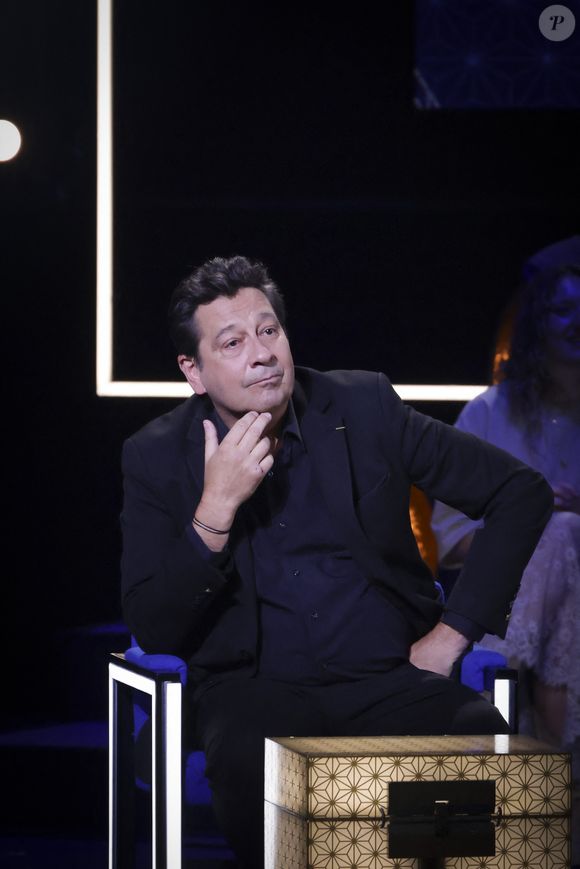 Exclusif - Laurent Gerra, lors de l'enregistrement de l'émission "La Boîte à secrets", présentée par F.Bollaert et diffusée le 10 octobre 2025 sur France 3, dans les studios du Lendit à Saint-Denis, Seine Saint-Denis, France, le 22 septembre 2025. © Jack Tribeca/Bestimage