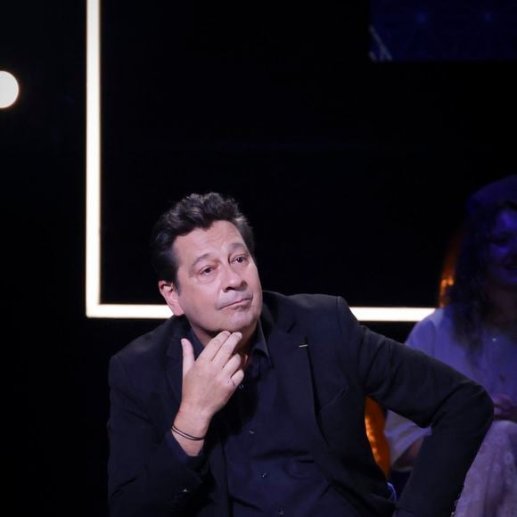 Exclusif - Laurent Gerra, lors de l'enregistrement de l'émission "La Boîte à secrets", présentée par F.Bollaert et diffusée le 10 octobre 2025 sur France 3, dans les studios du Lendit à Saint-Denis, Seine Saint-Denis, France, le 22 septembre 2025. © Jack Tribeca/Bestimage