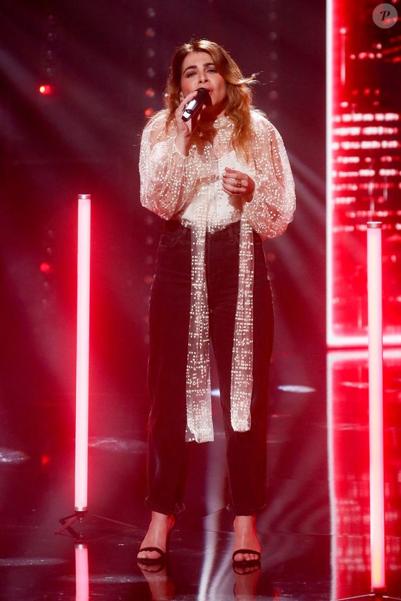 Exclusif - Julie Zenatti - Enregistrement de l'émission "La grande soirée des comédies musicales", présentée par E.Gossuin et H.Segara et diffusée le 26 mars sur W9
© Christophe Clovis / Bestimage