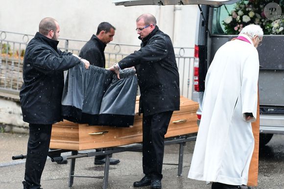 Exclusif - Obsèques d'Alain Morini-Bosc en l'église Saint-Pierre dans la commune d'Abrets en Dauphiné, France, le 14 mars 2025. © Romain Doucelin/Bestimage
