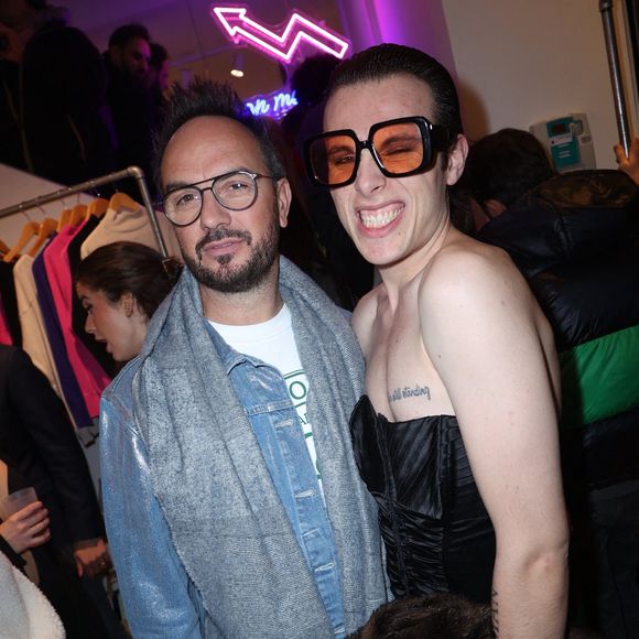 Jarry et Paul (Star Academy 12) participent à la Pop Up Influence Party organisée par Aurelien Cassirame, à Paris, le 02 février 2025 à Paris, France. Photo by Jerome Domine/ABACAPRESS.COM