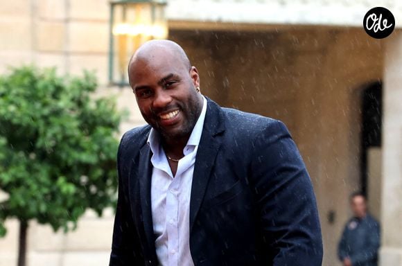 Teddy Riner - Arrivées des personnalités au dîner d’État en l’honneur du président brésilien et de sa femme au palais présidentiel de l’Élysée à Paris le 5 juin 2025. © Jacovides / Moreau / Bestimage