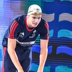 Leon Marchand (FRA) - Championnats d'Europe de natation au Centre aquatique olympique à Saint-Denis le 16 août 2026. © Baptiste Autissier / PsnewZ / Bestimage