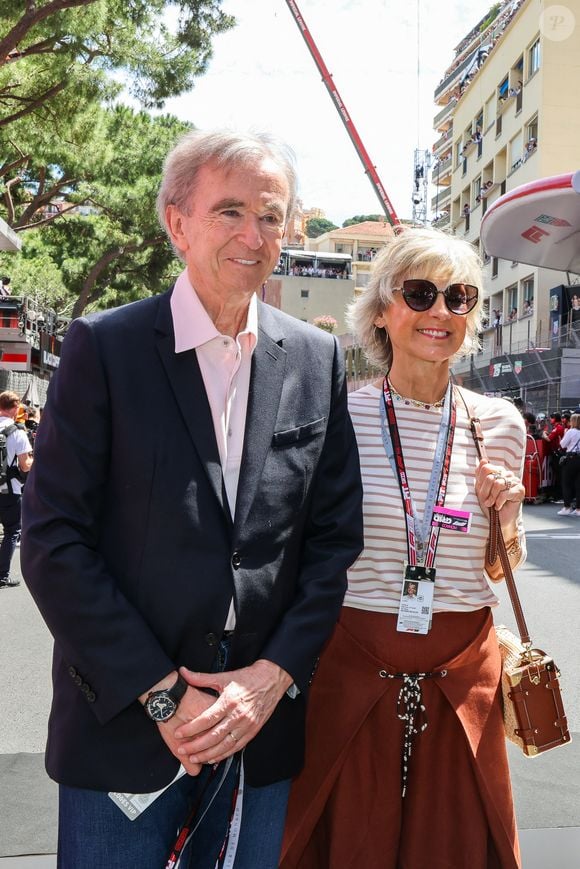 Bernard Arnault et sa femme Hélène Mercier-Arnault lors du Grand Prix de Formule 1 (F1) de Monaco, le 25 mai 2025. © Claudia Albuquerque/Bestimage