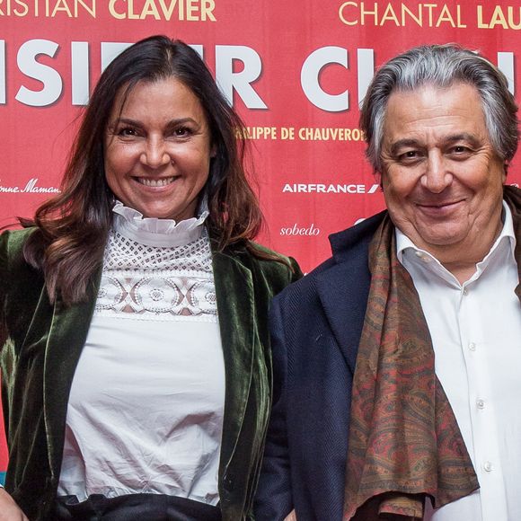 Isabelle de Araujo et son compagnon Christian Clavier à la Première du film "Monsieur Claude 2" (Qu'est-ce qu'on a fait au Bon Dieu 2) à Berlin en Allemagne le 2 avril 2019.