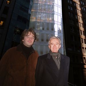 Bernard Arnault et son fils Antoine - inauguration de la tour LVMH à New York RINDOFF-BORDE / BESTIMAGE