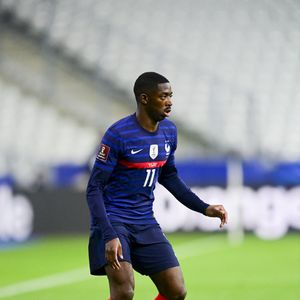 Ousmane Dembélé - Match de football : Eliminatoires coupe du monde 2022 : La France et l'Ukraine font un match nul 1-1 au stade de France à Paris le 24 mars 2021.

© JB Autissier / Panoramic / Bestimage