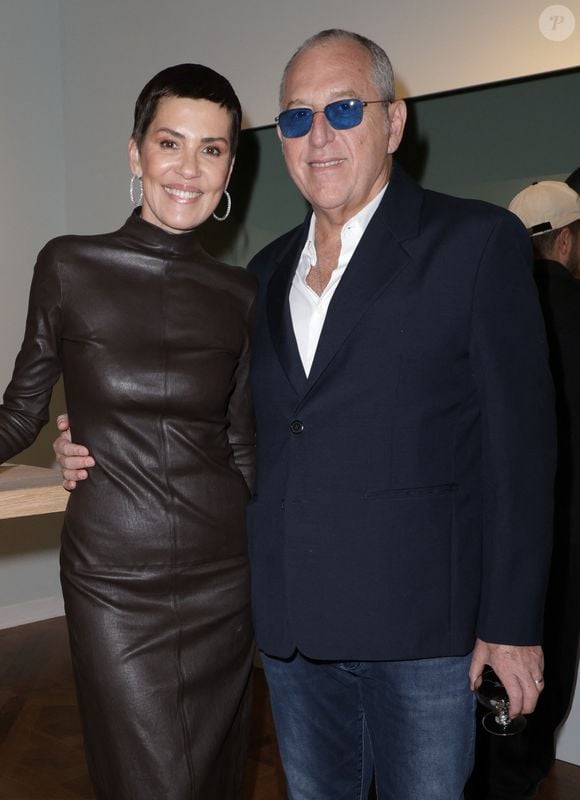 Exclusif - Cristina Cordula et son mari Frédéric Cassin - Cocktail à l'occasion des ventes: "Shaping Colors Collection Frédéric Cassin et Cristina Cordula" chez Christie's à Paris le 28 novembre 2024.  © Coadic Guirec/Bestimage