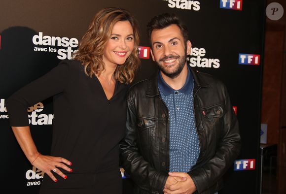 Sandrine Quétier et Laurent Ournac au photocall de l'émission "Danse Avec Les Stars - Saison 7" à Boulogne-Billancourt, le 28 septembre 2016.
© Denis Guignebourg/Bestimage
