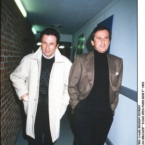 Archives - Jean Drucker et son frère Michel Drucker à Bercy en 1993.