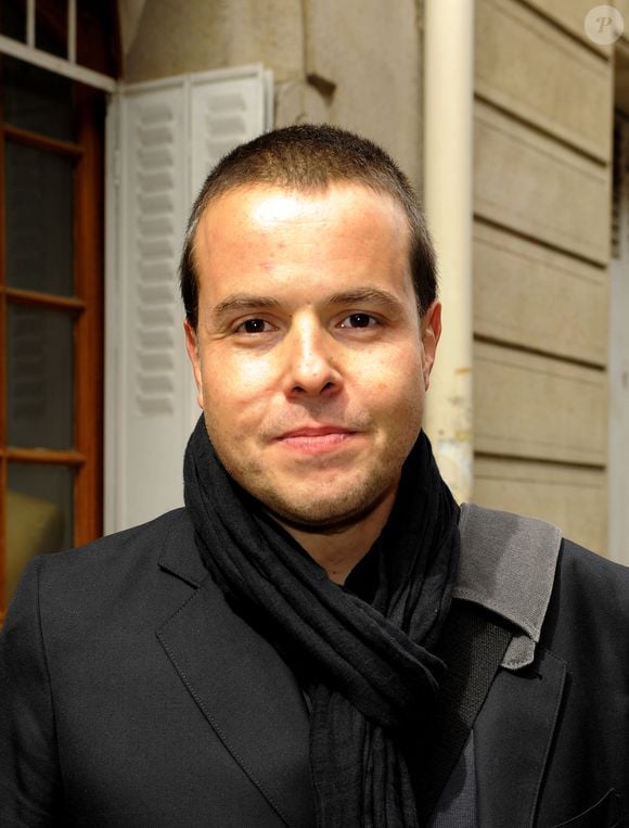 Nicolas Demorand lors de la conférence de presse de rentrée d'Europe 1 à Paris le 30 aout 2010