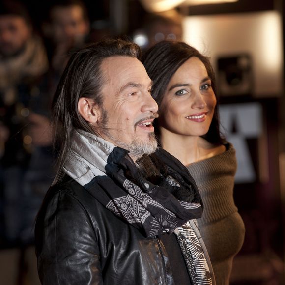 Florent Pagny, sa femme Azucena - 15eme edition des NRJ Music Awards a Cannes. Le 14 decembre 2013. JLPPA / Bestimage