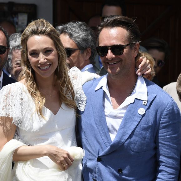 David Hallyday - Mariage de Laura Smet et Raphaël Lancrey-Javal à l'église Notre-Dame des Flots au Cap-Ferret le jour de l'anniversaire de son père Johnny Hallyday le 15 juin 2019.
Crédit : Agence / Bestimage