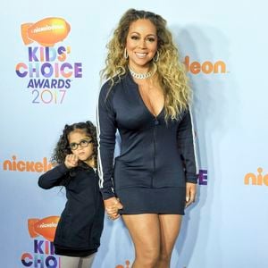 Mariah Carey, Moroccan Scott Cannon à l'arrivée des Nickelodeon's Kids' Choice Awards 2017 - Arrivals, USC Galen Center, Los Angeles, CA March 11, 2017. Photo par Elizabeth Goodenough/Everett Collection/ABACAPRESS.COM