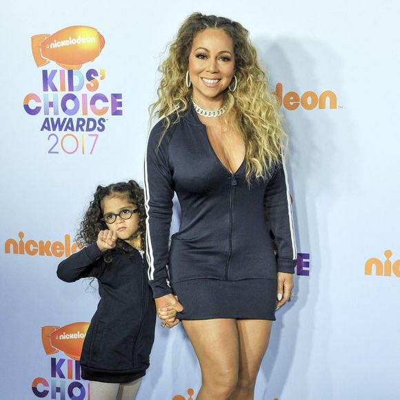 Mariah Carey, Moroccan Scott Cannon à l'arrivée des Nickelodeon's Kids' Choice Awards 2017 - Arrivals, USC Galen Center, Los Angeles, CA March 11, 2017. Photo par Elizabeth Goodenough/Everett Collection/ABACAPRESS.COM