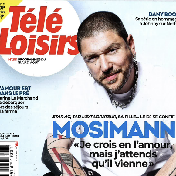 Mosimann en couverture de "Télé Loisirs", programmes du 15 au 21 août 2026.