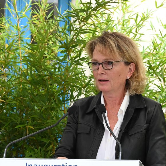 Claude Chirac lors de l'inauguration de la cour d'honneur Jacques Chirac au sein de la Mairie du 5ème arrondissement de Paris. 
© Coadic GUIREC / Bestimage