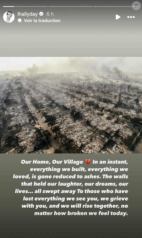 Pas sûr car comme elle l'a confié après l'incendie, sa maison située à Los Angeles était un "refuge", une "renaissance après le chaos du deuil". 

Instagram : Laeticia Hallyday