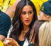Meghan Markle a été contrainte de revoir ses plans récemment
Le prince Harry, duc de Sussex et Meghan Markle, duchesse de Sussex, assistent au match de basket-ball en fauteuil roulant à la Merkur Spiel-Arena lors des Jeux Invictus à Düsseldorf (Allemagne).
