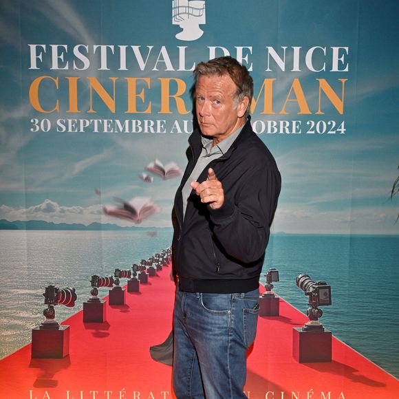 Franck Dubosc pour le film "Un ours dans le Jura" durant la 6ème édition du festival Cinéroman dédié aux adaptations cinématographiques de roman à Nice le 3 octobre 2024, au cinéma Pathé Gare du Sud. © Bebert / Jacovides / Bestimage