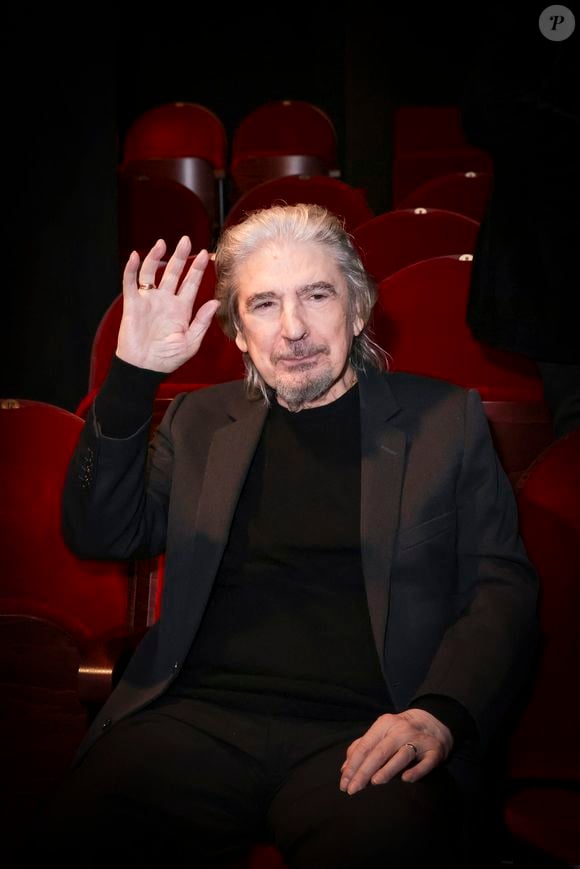 Exclusif - Serge Lama - M.P.Belle donne un concert au théâtre de Passy pour fêter ses 50 ans de carrière le 4 janvier 2024 à Paris.
© Jack Tribeca  / Bestimage