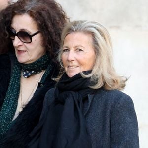 Claire Chazal - Obsèques de Nathalie Baye en l'église Saint-Sulpice à Paris le 23 avril 2026. © Dominique Jacovides - Coadic Guirec / Bestimage