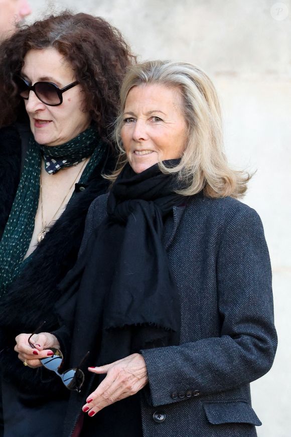 Claire Chazal - Obsèques de Nathalie Baye en l'église Saint-Sulpice à Paris le 23 avril 2026. © Dominique Jacovides - Coadic Guirec / Bestimage