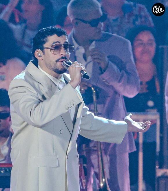 Bad Bunny lors d'un concert à l'Allianz Parque de São Paulo au Brésil.

© Backgrid USA / Bestimage