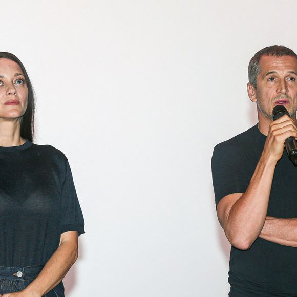 Marion Cotillard et Guillaume Canet à l'avant-première du Film 'Karma' au cinéma Kinepolis de Lomme, France, le 3 octobre 2026. © Stéphane Vansteenkiste/Bestimage