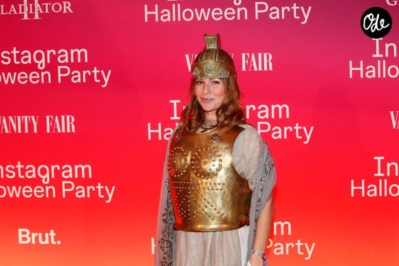 Cindy Poumeyrol (Cindy Poum) en gladiatrice - Soirée Instagram halloween à l'hôtel Marois à Paris, France, le 31 octobre 2024. © Christophe Clovis / Bestimage | 00683643