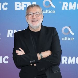 Laurent Ruquier lors de la conférence de presse de rentrée BFM TV. - RMC du groupe Altice France à Paris, France, le 31 août 2023.

© Coadic Guirec/Bestimage