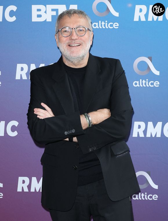 Laurent Ruquier lors de la conférence de presse de rentrée BFM TV. - RMC du groupe Altice France à Paris, France, le 31 août 2023.

© Coadic Guirec/Bestimage