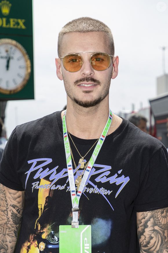 Matt Pokora pose dans la zone du paddock lors du Grand Prix de France F1, au Castellet, le 24 juin 2018. Photo by Marco Piovanotto/Abacapress.com